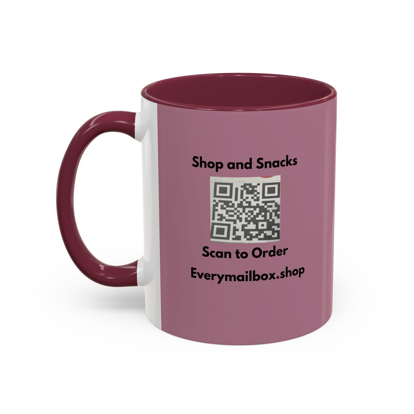 Shop & Snacks QR Code Coffee Mug | Custom Color 11oz & 15oz | Northeast Philly