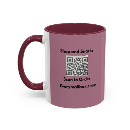 Shop & Snacks QR Code Coffee Mug | Custom Color 11oz & 15oz | Northeast Philly