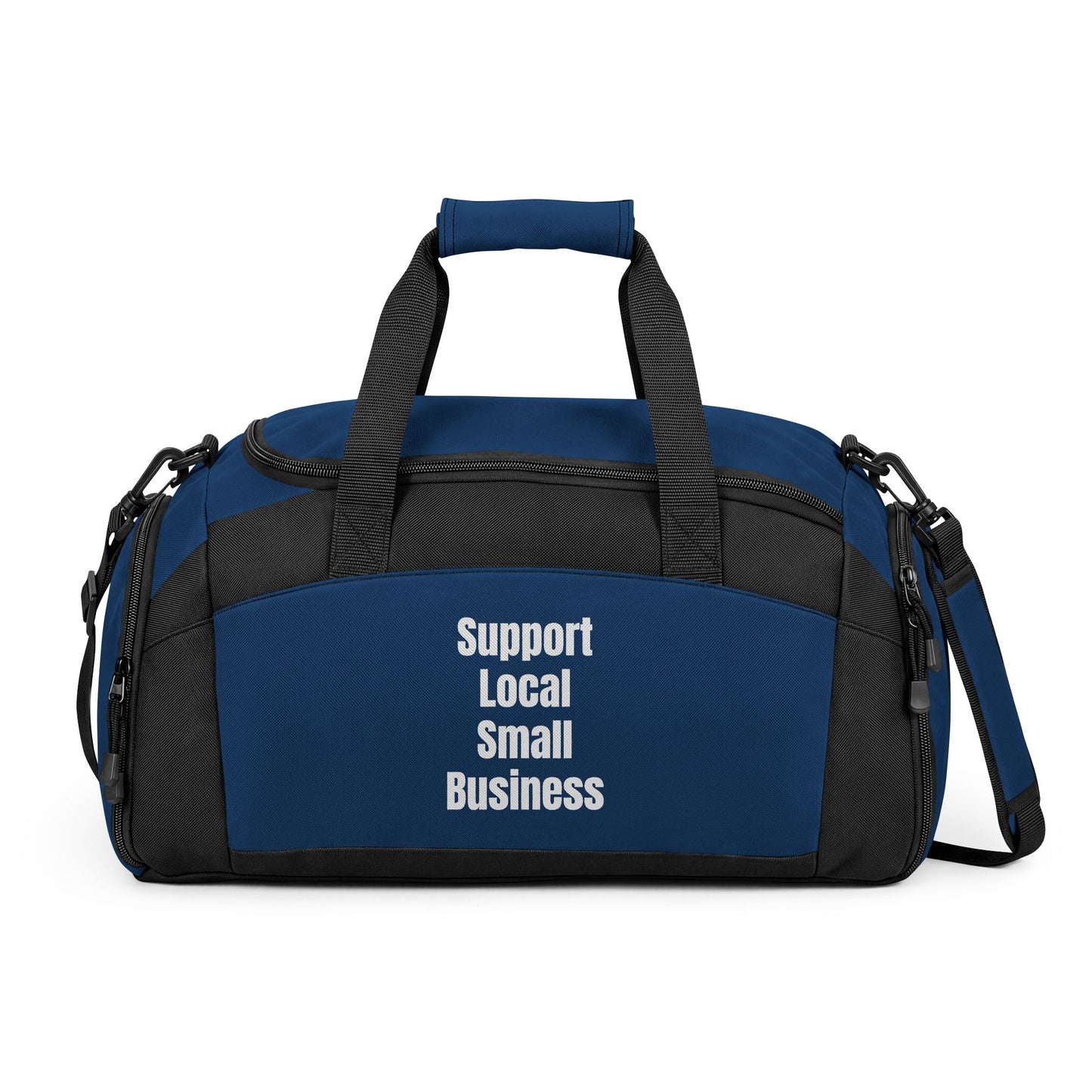 Support Local — Black Gym Duffel Bag