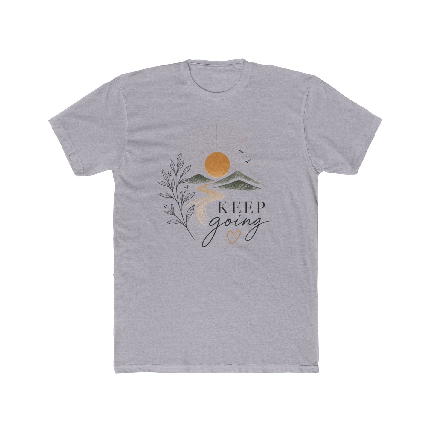 Keep Going Tee — Inspirational Mountain Sun Graphic T-Shirt | XS–4XL