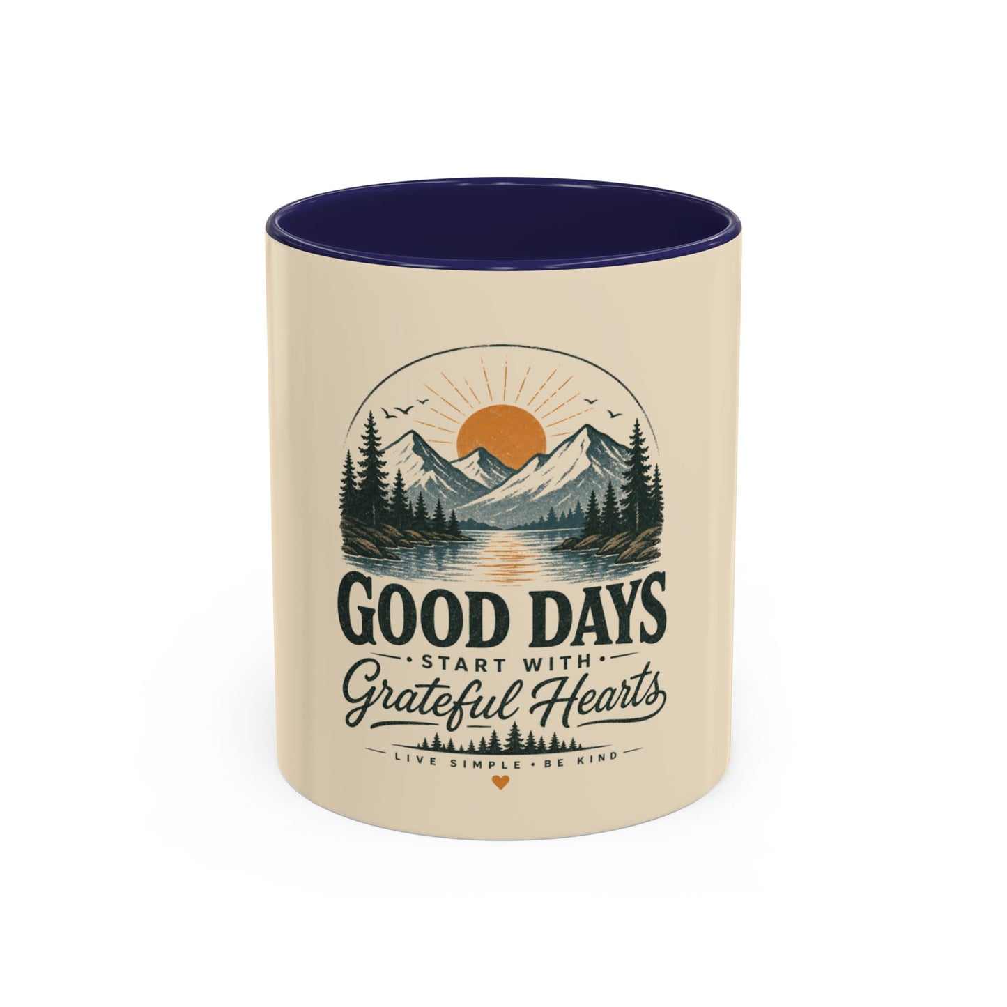 Mug - Good Days Start With Grateful Hearts Scenic Coffee Mug