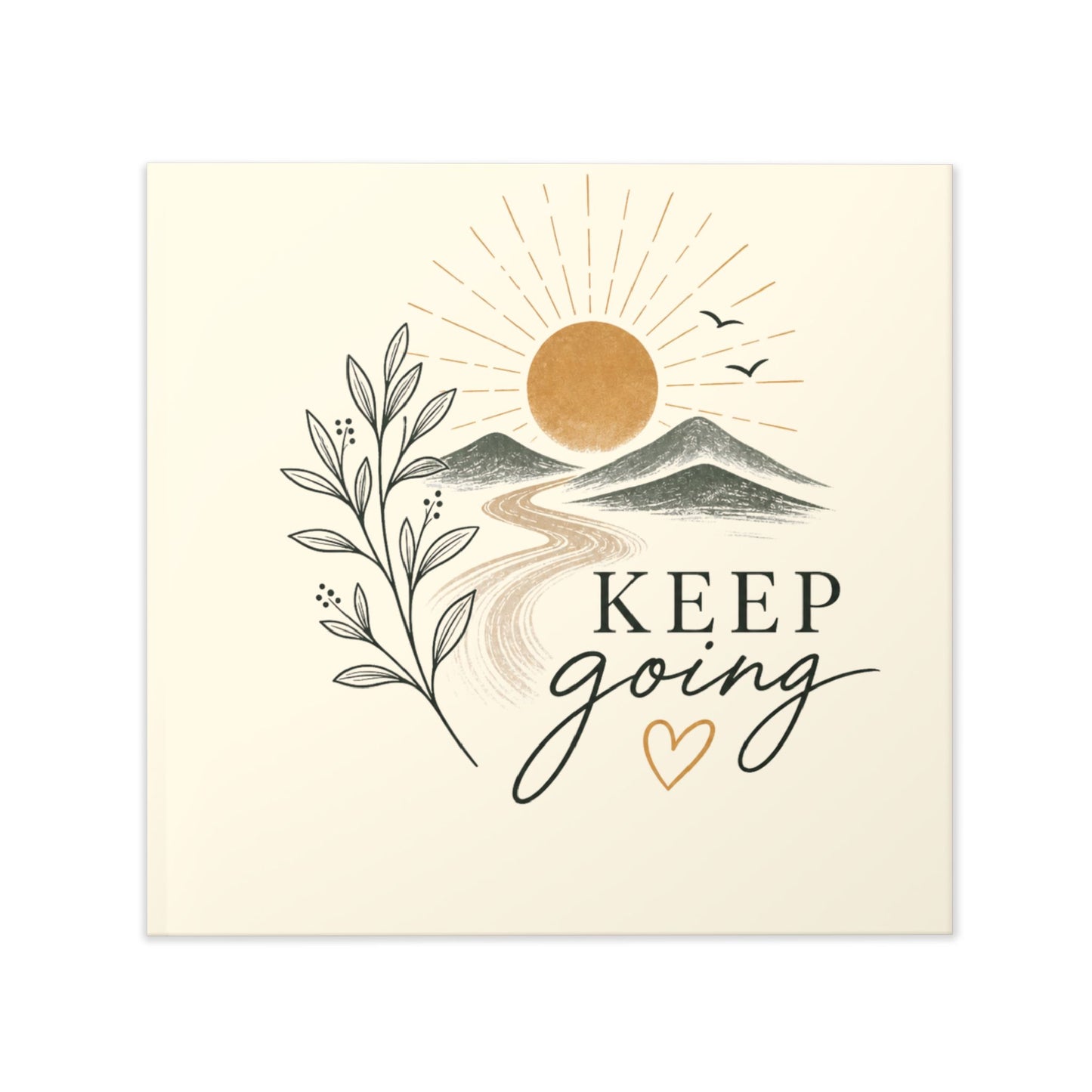 Hardcover Photo Book — "Keep Going" Inspirational Memory Album