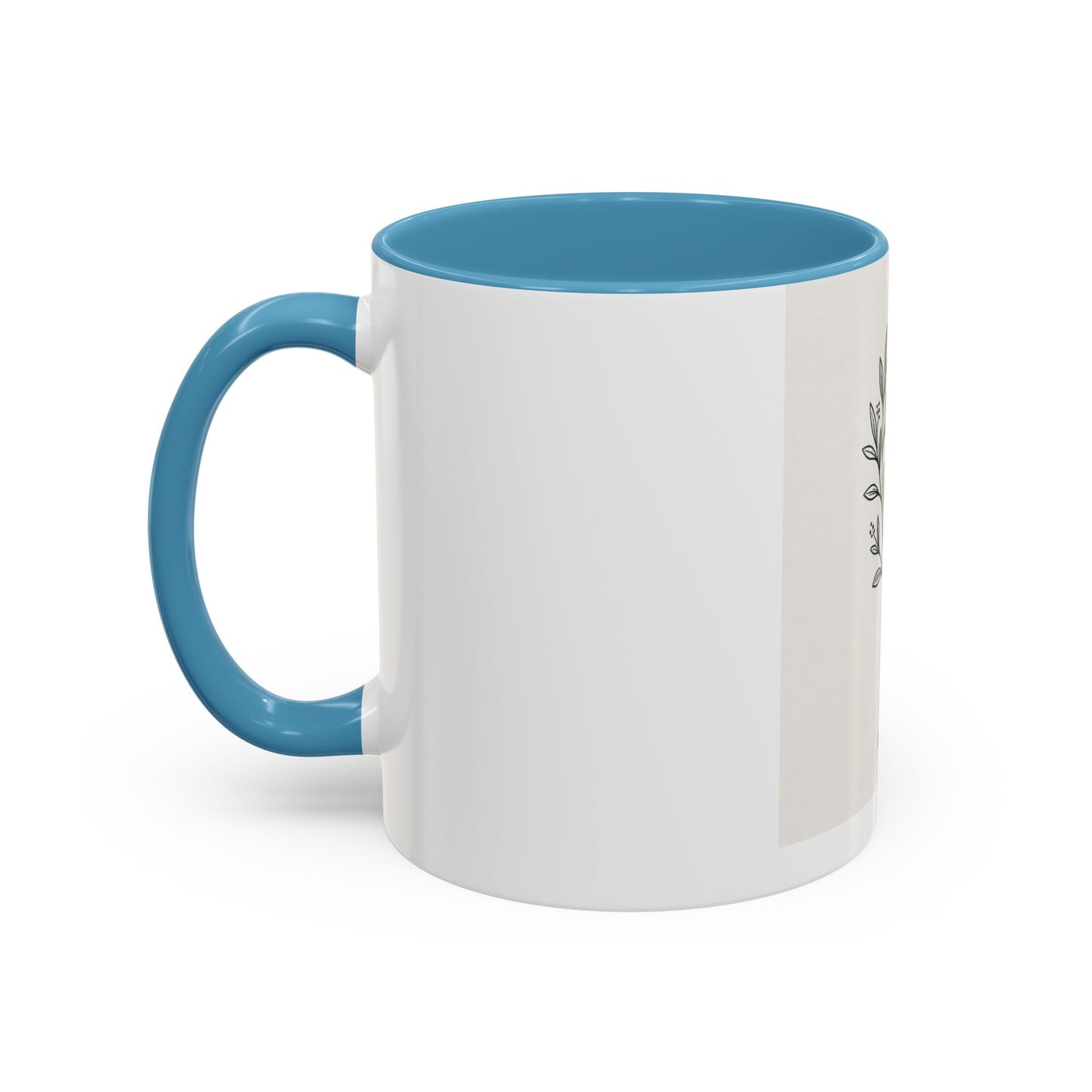 Keep Going Accent Coffee Mug — Inspirational Morning Mug with Sun & Mountains Design (11/15 oz)
