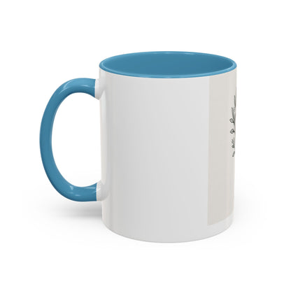 Keep Going Accent Coffee Mug — Inspirational Morning Mug with Sun & Mountains Design (11/15 oz)