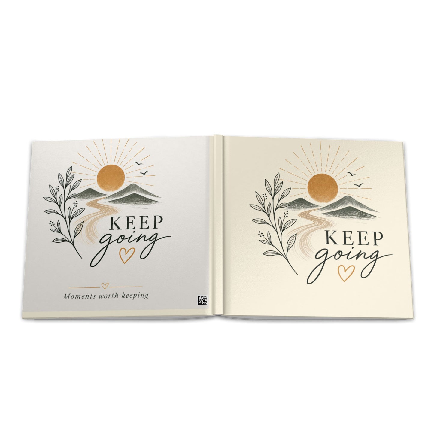 Hardcover Photo Book — "Keep Going" Inspirational Memory Album