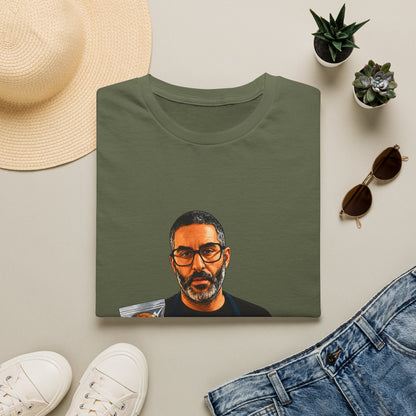Money Man Graphic T-Shirt – Bold Wallet Portrait Tee for Men