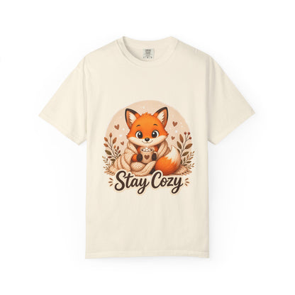 Stay Cozy Fox T-Shirt | Cute Autumn Woodland Graphic Tee