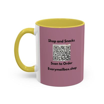 Shop & Snacks QR Code Coffee Mug | Custom Color 11oz & 15oz | Northeast Philly