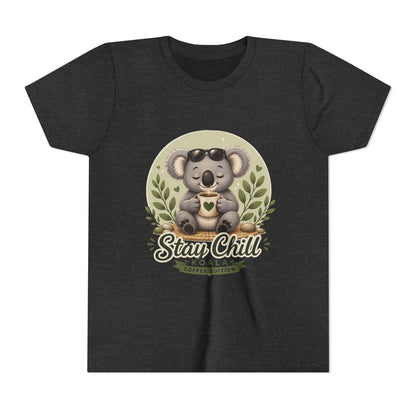 Stay Chill Koala Youth T-Shirt | Cute Kids Graphic Tee | Funny Animal Shirt for Boys Girls | Soft Children's Tee S–XL