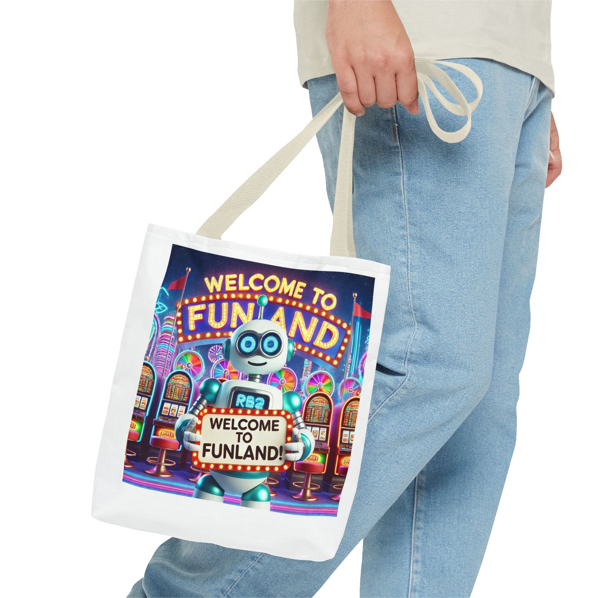 Robot Funland Tote: Adventure in Every Carry