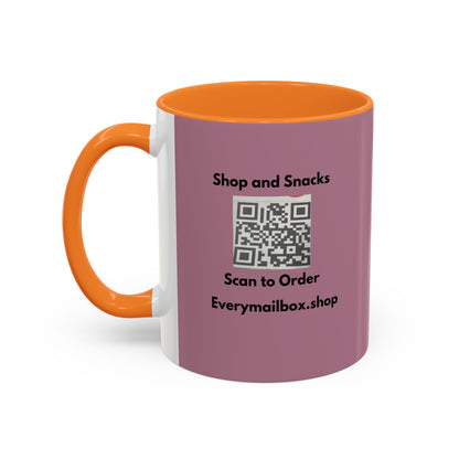 Shop & Snacks QR Code Coffee Mug | Custom Color 11oz & 15oz | Northeast Philly