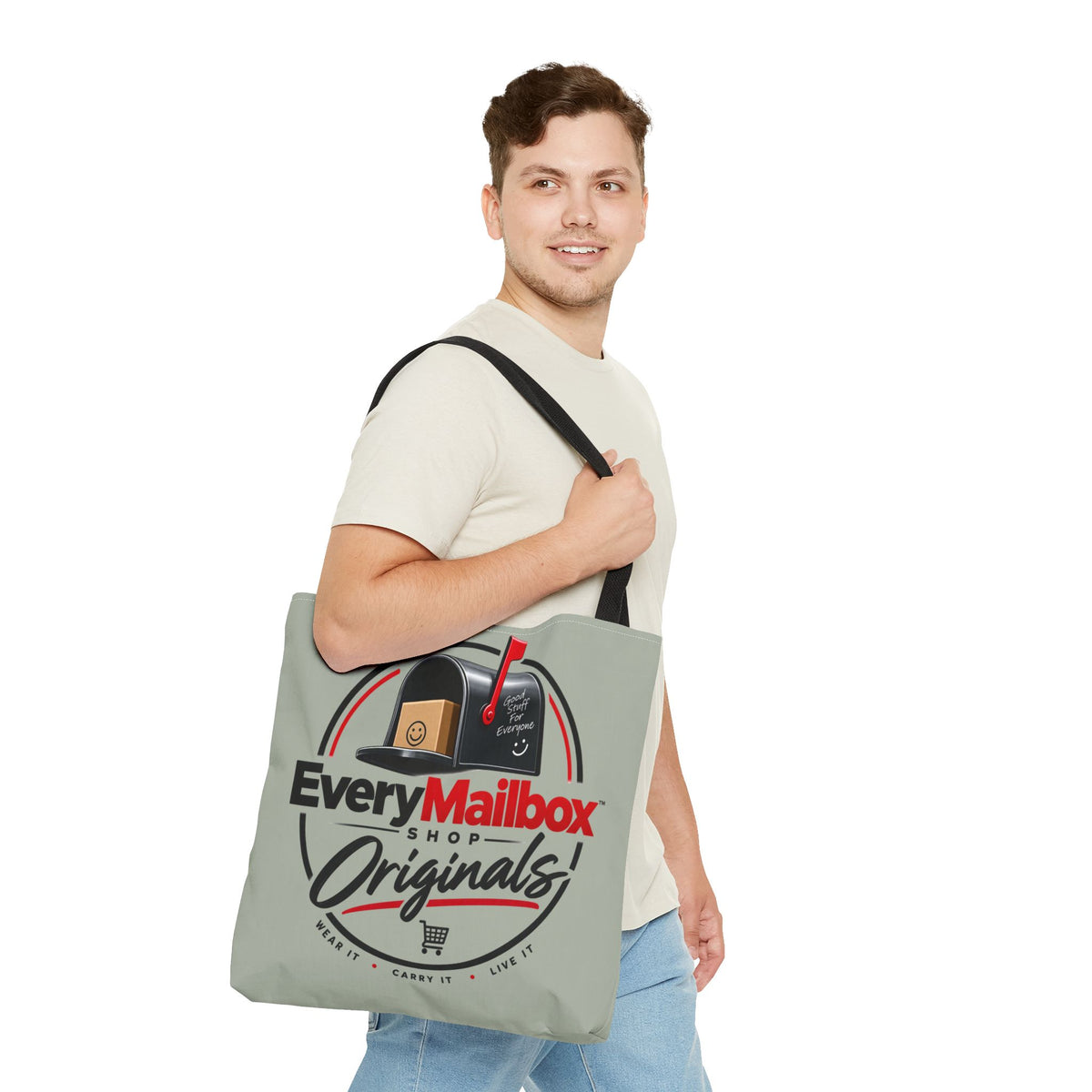 EveryMailbox Originals Logo Tote Bag – Mail Carrier & Delivery Enthusiast Canvas Tote