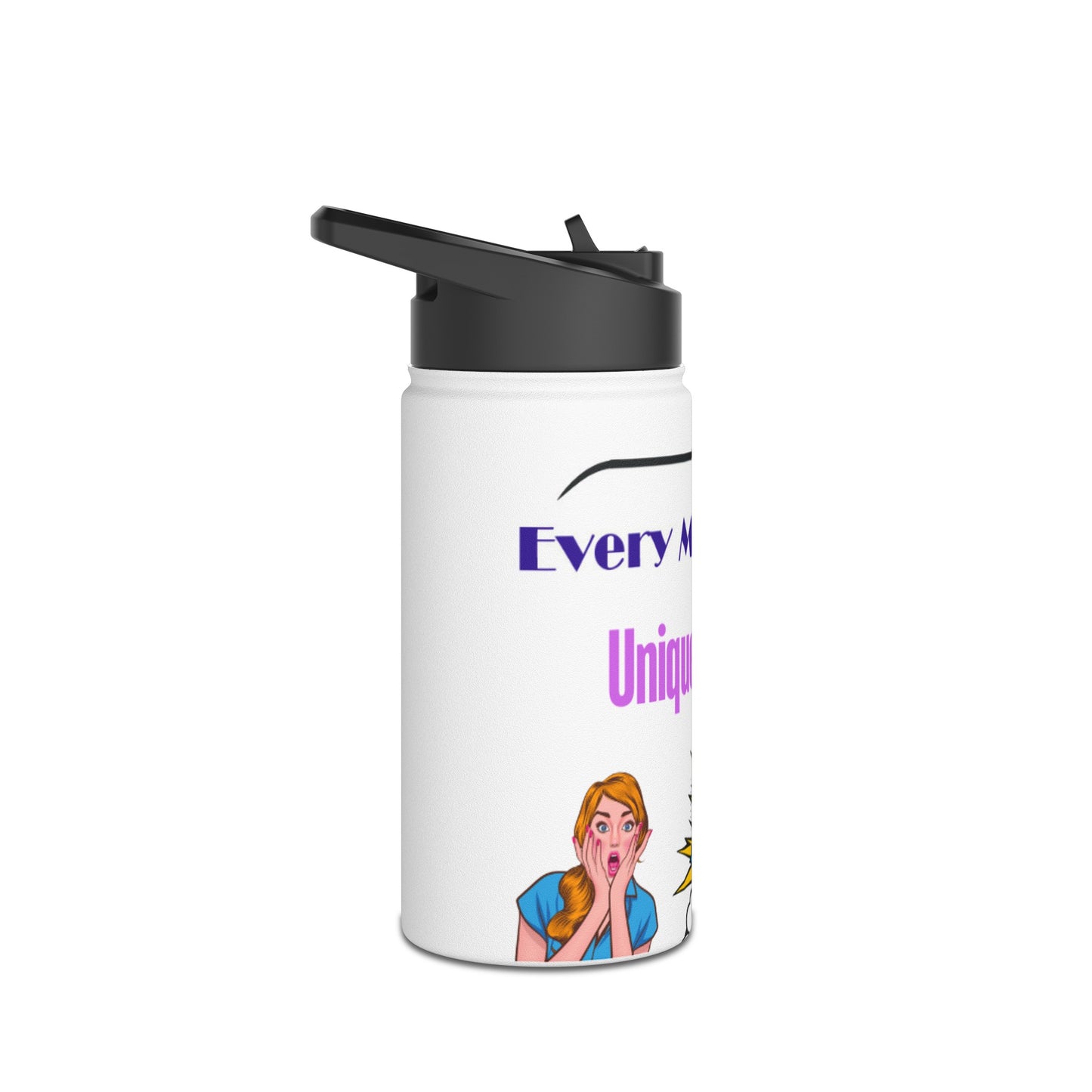 Stainless Steel Water Bottle, Standard Lid