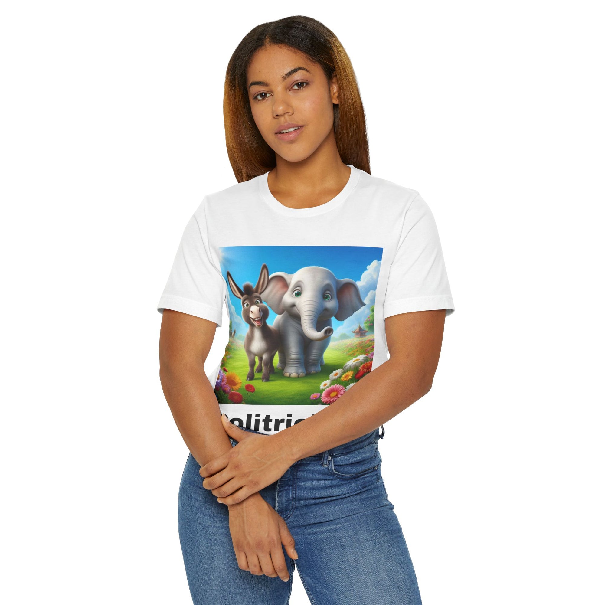 "Politricks" Funny Animal T-Shirt – Unisex Tee That Challenges Beliefs