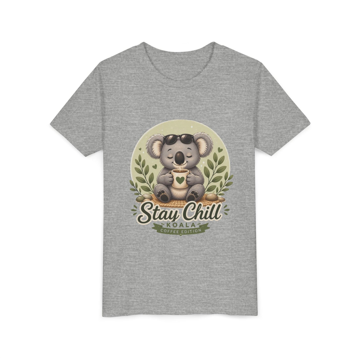 Stay Chill Koala Youth T-Shirt | Cute Kids Graphic Tee | Funny Animal Shirt for Boys Girls | Soft Children's Tee S–XL