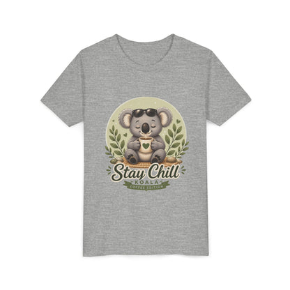 Stay Chill Koala Youth T-Shirt | Cute Kids Graphic Tee | Funny Animal Shirt for Boys Girls | Soft Children's Tee S–XL