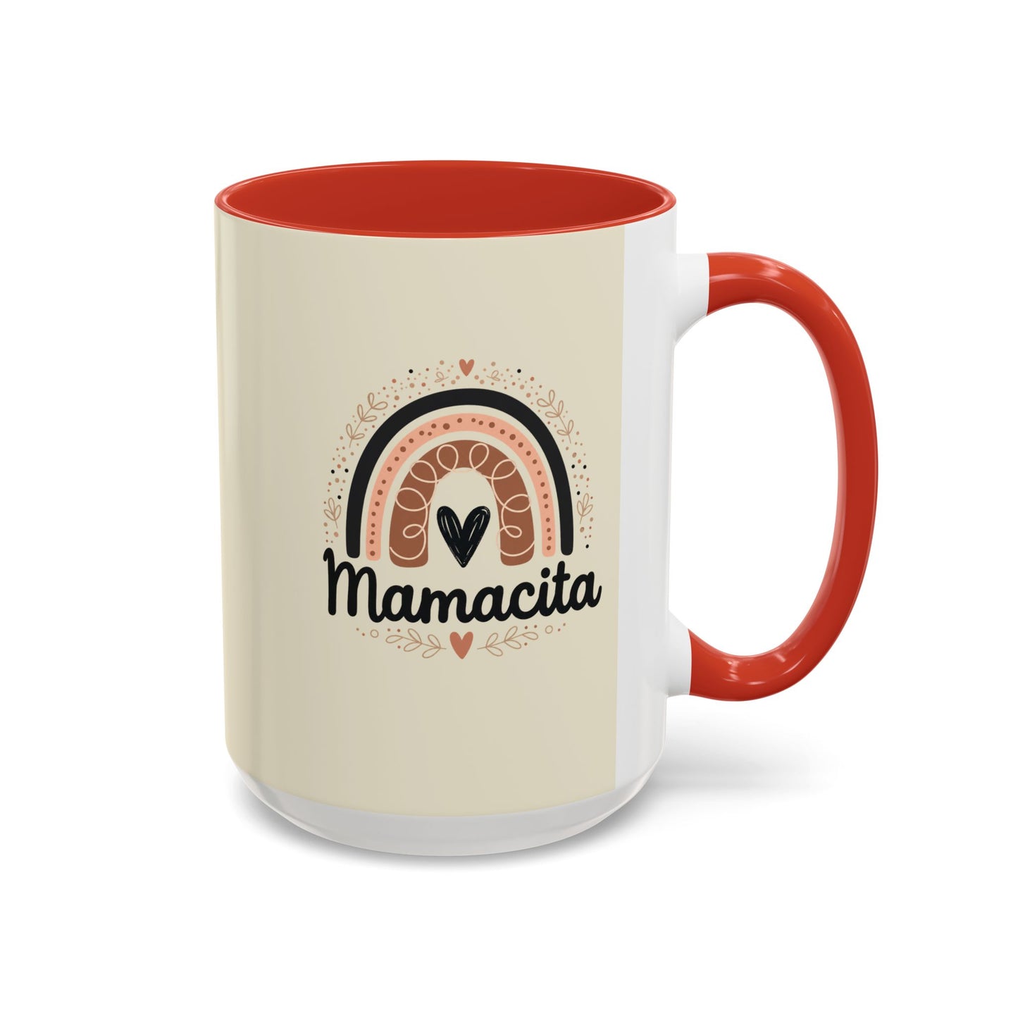 Mamacita Coffee Mug | Pink Rainbow Heart Accent Mug