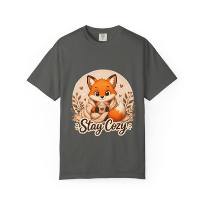 Stay Cozy Fox T-Shirt | Cute Autumn Woodland Graphic Tee