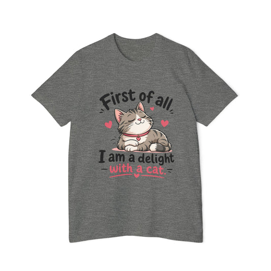 Funny Cat Quote Tee | "I Am a Delight" Kitty Shirt