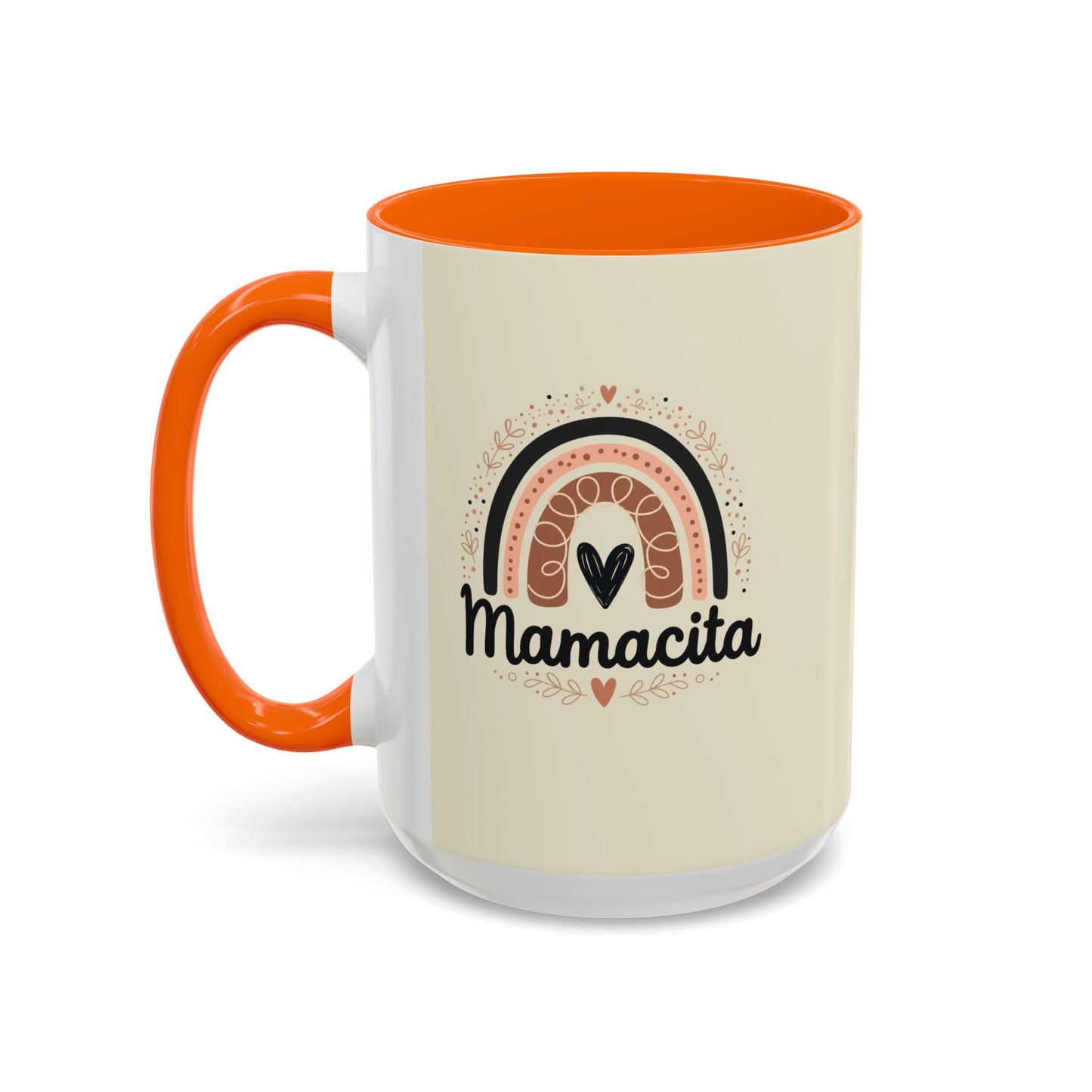 Mamacita Coffee Mug | Pink Rainbow Heart Accent Mug