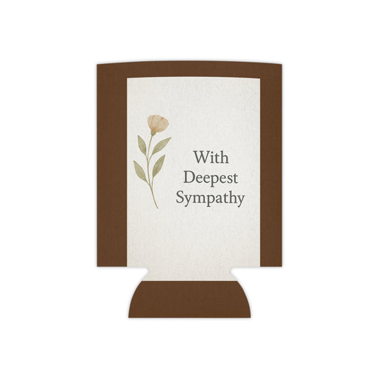 With Deepest Sympathy Can Cooler – Memorial Gift Keepsake