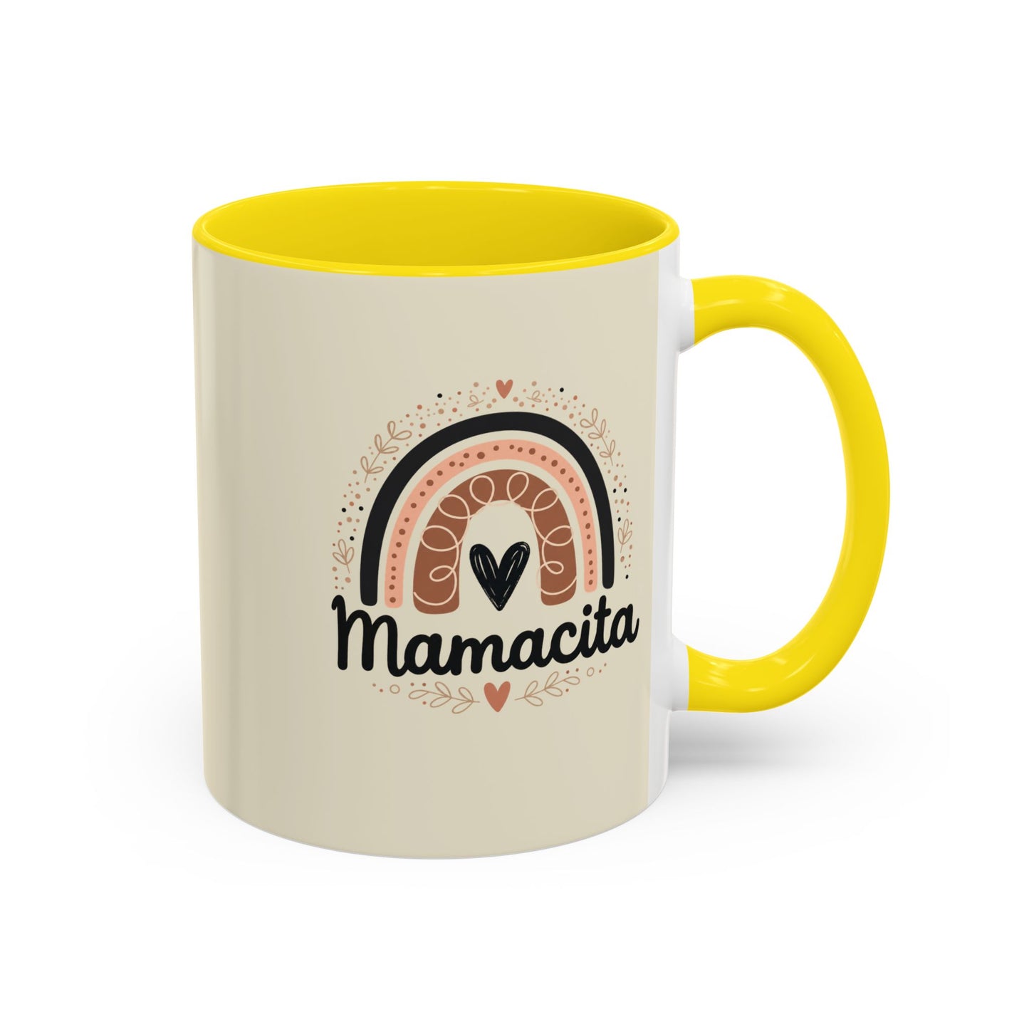 Mamacita Coffee Mug | Pink Rainbow Heart Accent Mug