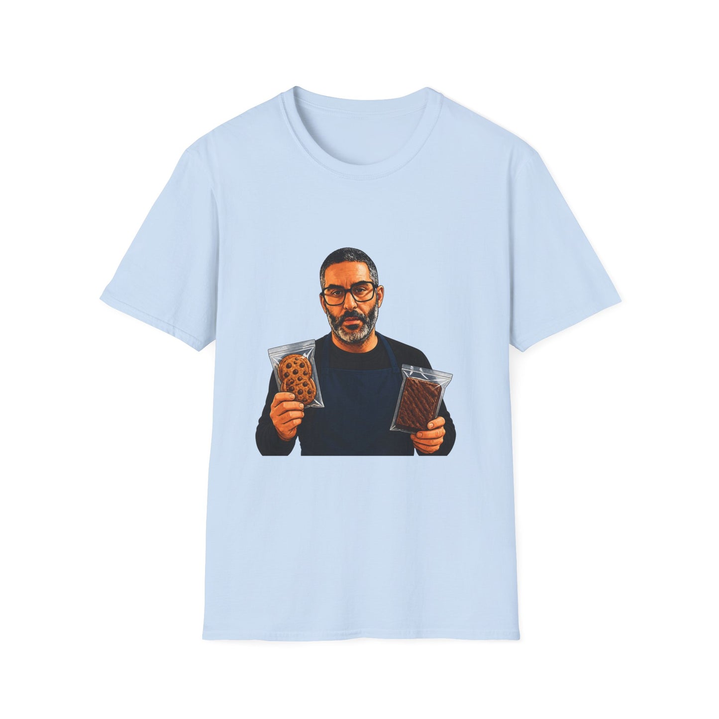 Money Man Graphic T-Shirt – Bold Wallet Portrait Tee for Men