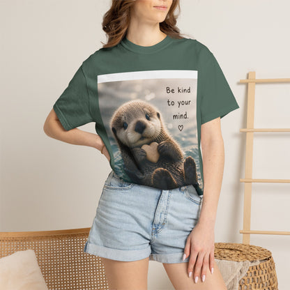 Otter 'Be Kind to Your Mind' Comfort T-Shirt – Mental Health Graphic Tee