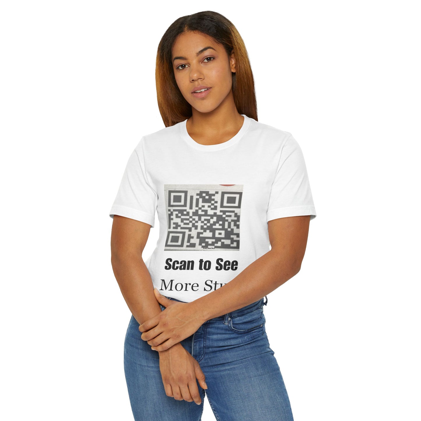 Scan to See More Stuff QR Code Graphic Tee Unisex Shirt