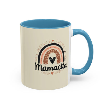 Mamacita Coffee Mug | Pink Rainbow Heart Accent Mug