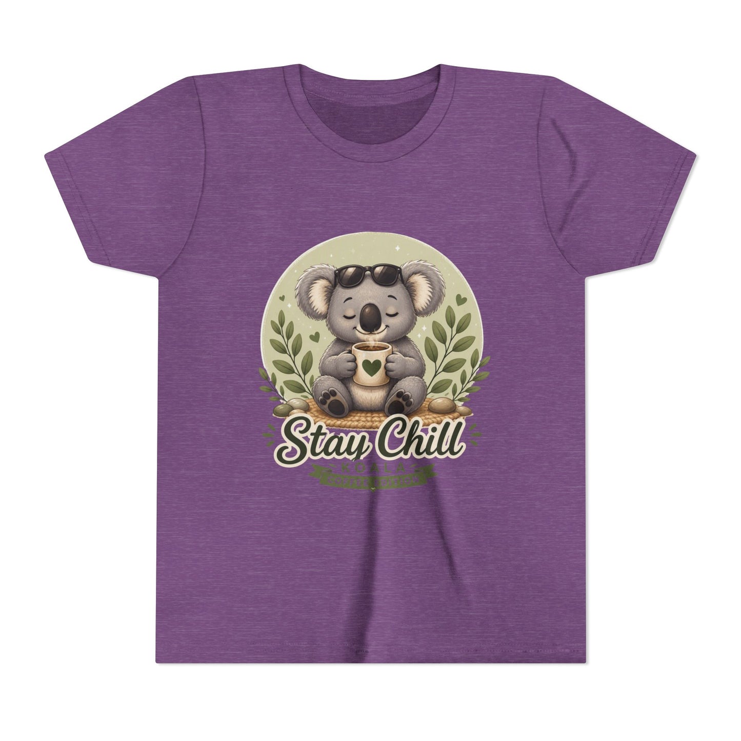 Stay Chill Koala Youth T-Shirt | Cute Kids Graphic Tee | Funny Animal Shirt for Boys Girls | Soft Children's Tee S–XL