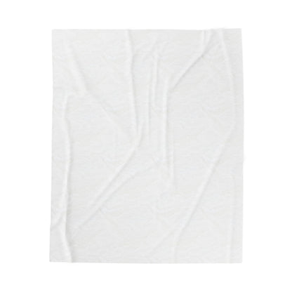 Velveteen Plush Blanket — QR Code 'Shop and Snacks' Promotional Throw