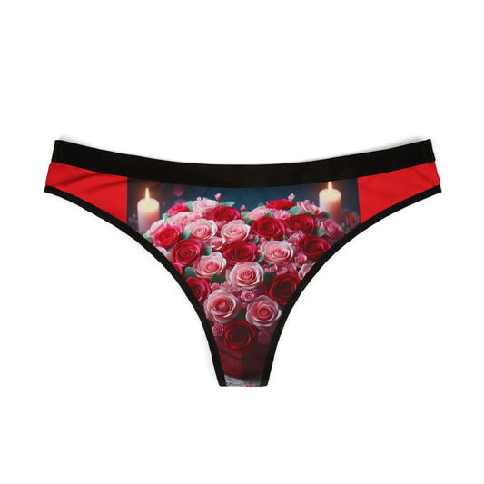 Women’s Floral Thongs – Romantic Gift for Her
