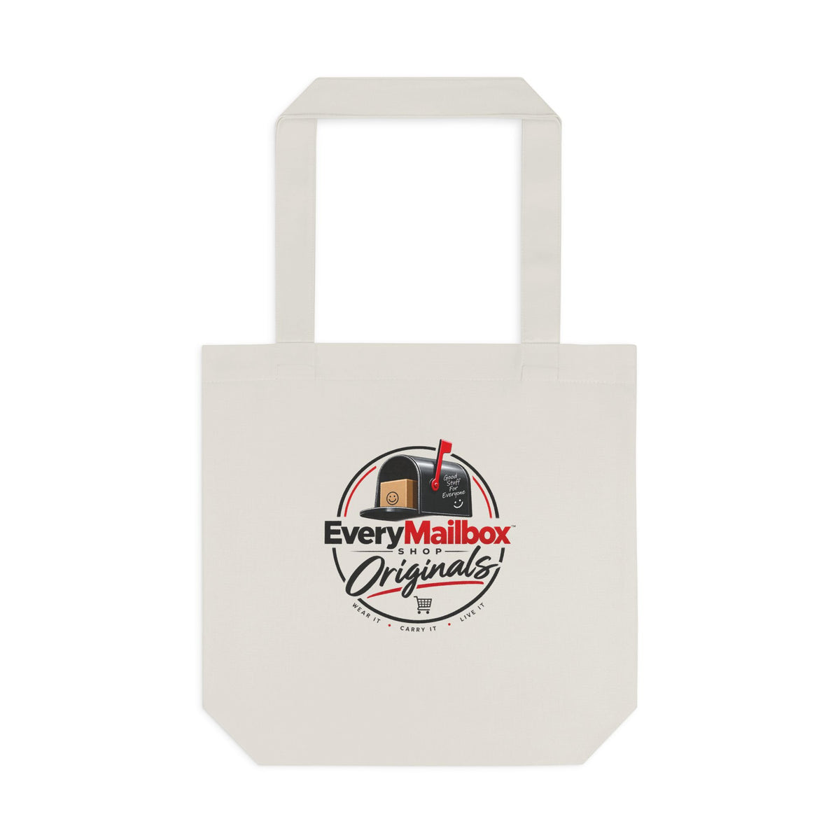 Cotton Tote Bag - Mailbox Graphic Reusable Shopping Bag