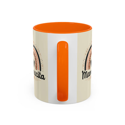 Mamacita Coffee Mug | Pink Rainbow Heart Accent Mug