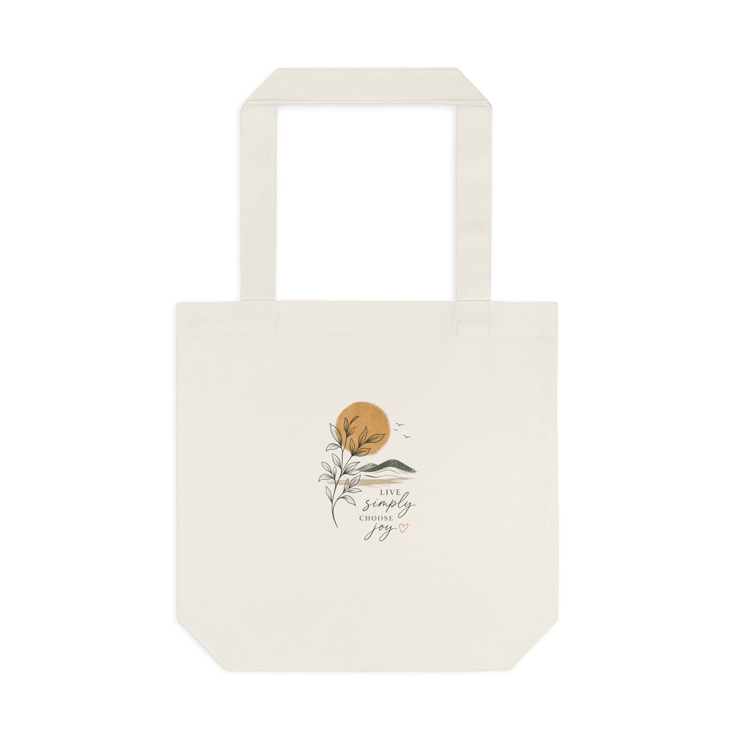 Sunset Botanical Tote Bag — 'You Are My Sunshine' Custom Cotton Tote