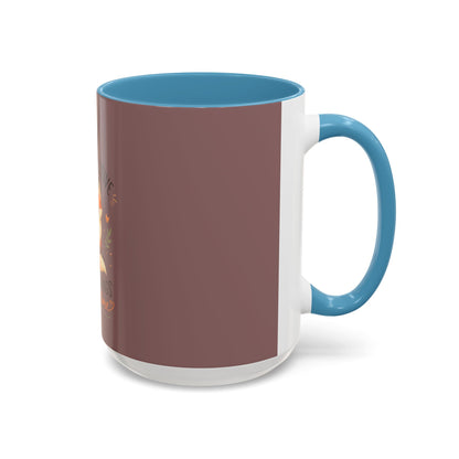 Stay Positive Fox Coffee Mug – 'Good Things Take Time' Inspirational Accent Mug