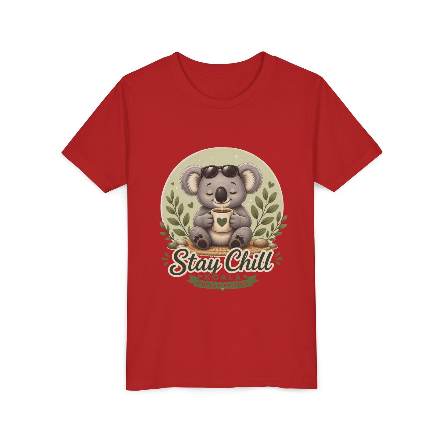 Stay Chill Koala Youth T-Shirt | Cute Kids Graphic Tee | Funny Animal Shirt for Boys Girls | Soft Children's Tee S–XL