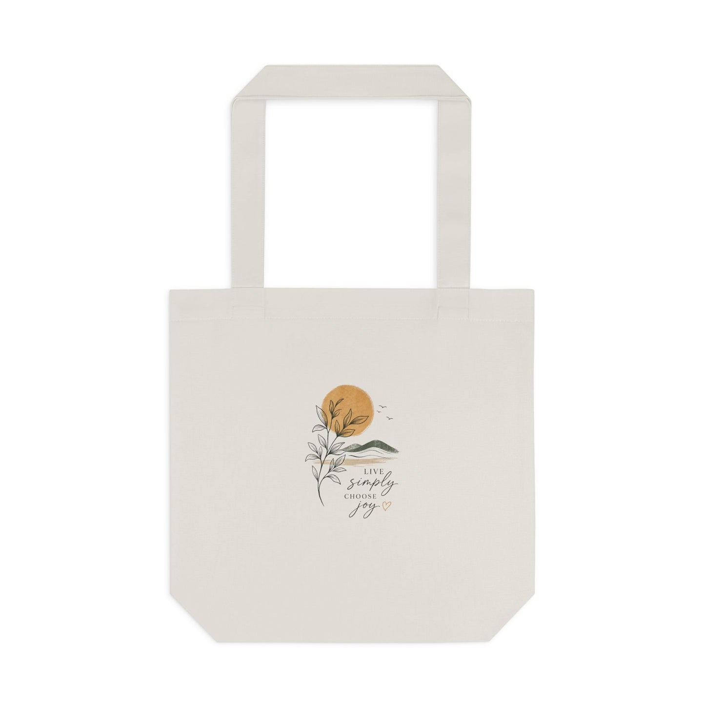 Sunset Botanical Tote Bag — 'You Are My Sunshine' Custom Cotton Tote