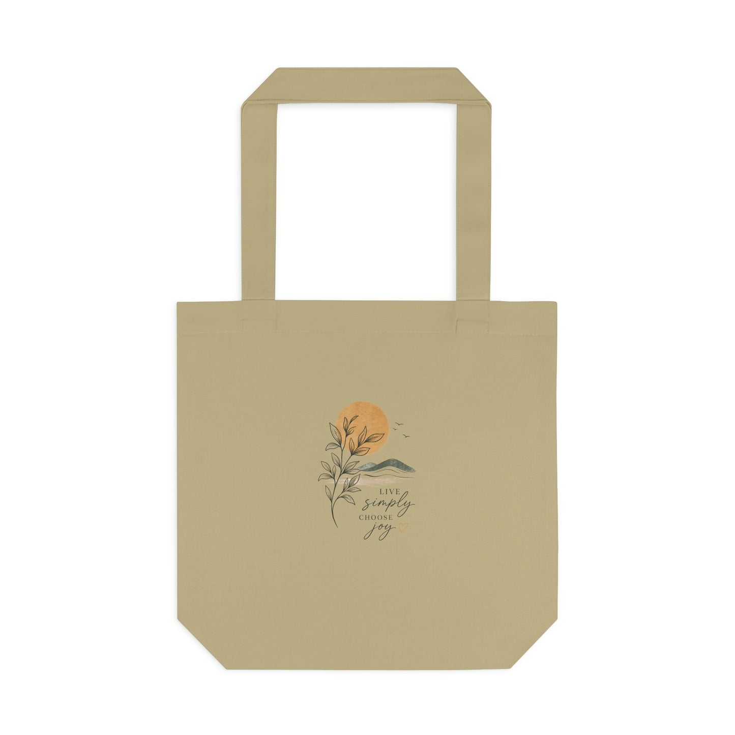 Sunset Botanical Tote Bag — 'You Are My Sunshine' Custom Cotton Tote