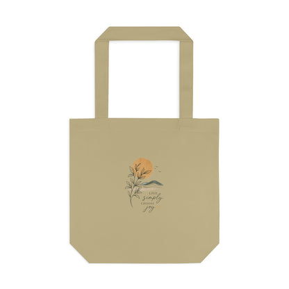 Sunset Botanical Tote Bag — 'You Are My Sunshine' Custom Cotton Tote