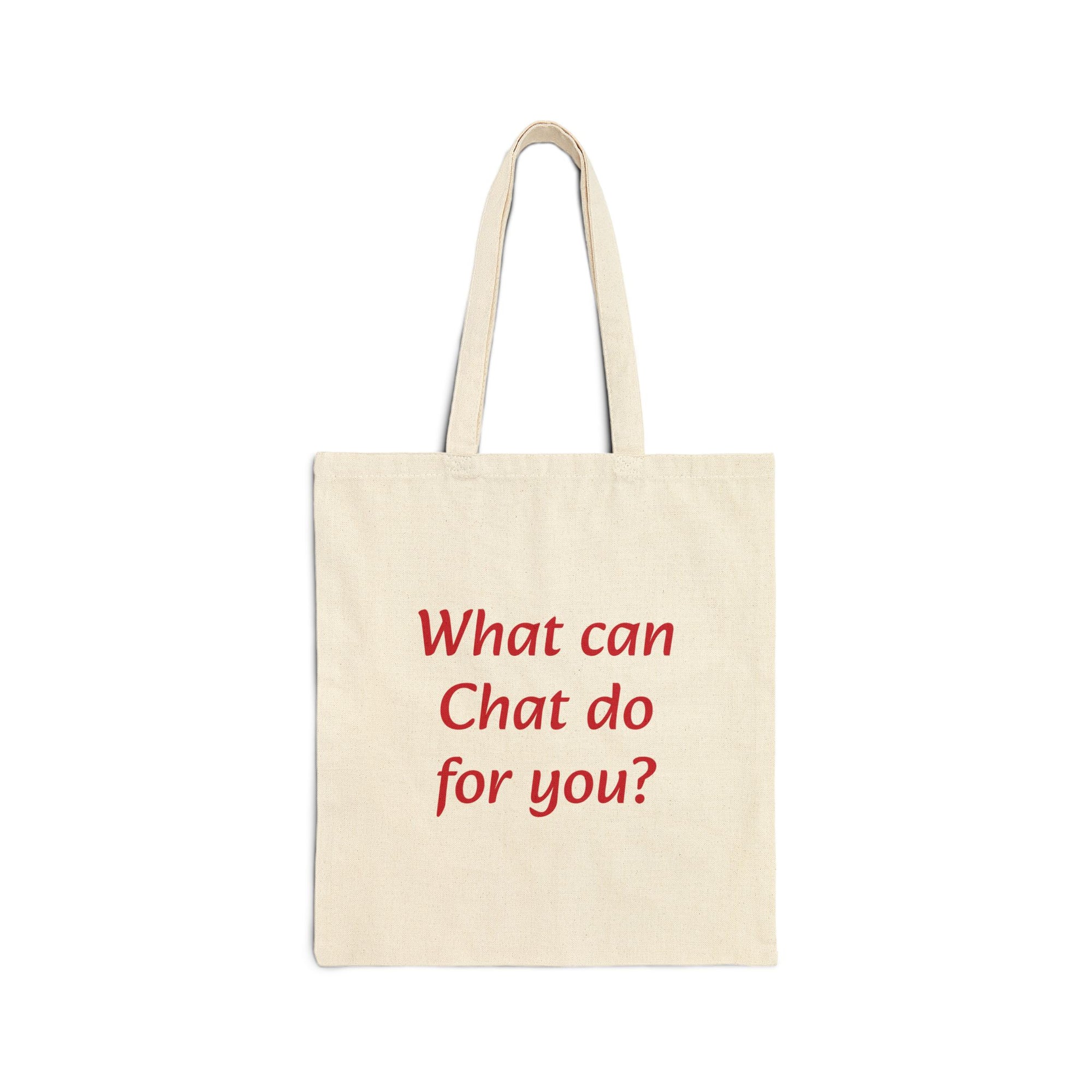 Canvas Tote Bag - Discover What Can Chat Do For You