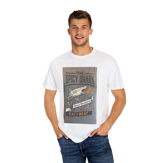Spicy Shark Unisex T-Shirt | Relaxed Fit, Beachwear & BBQ Gift Idea