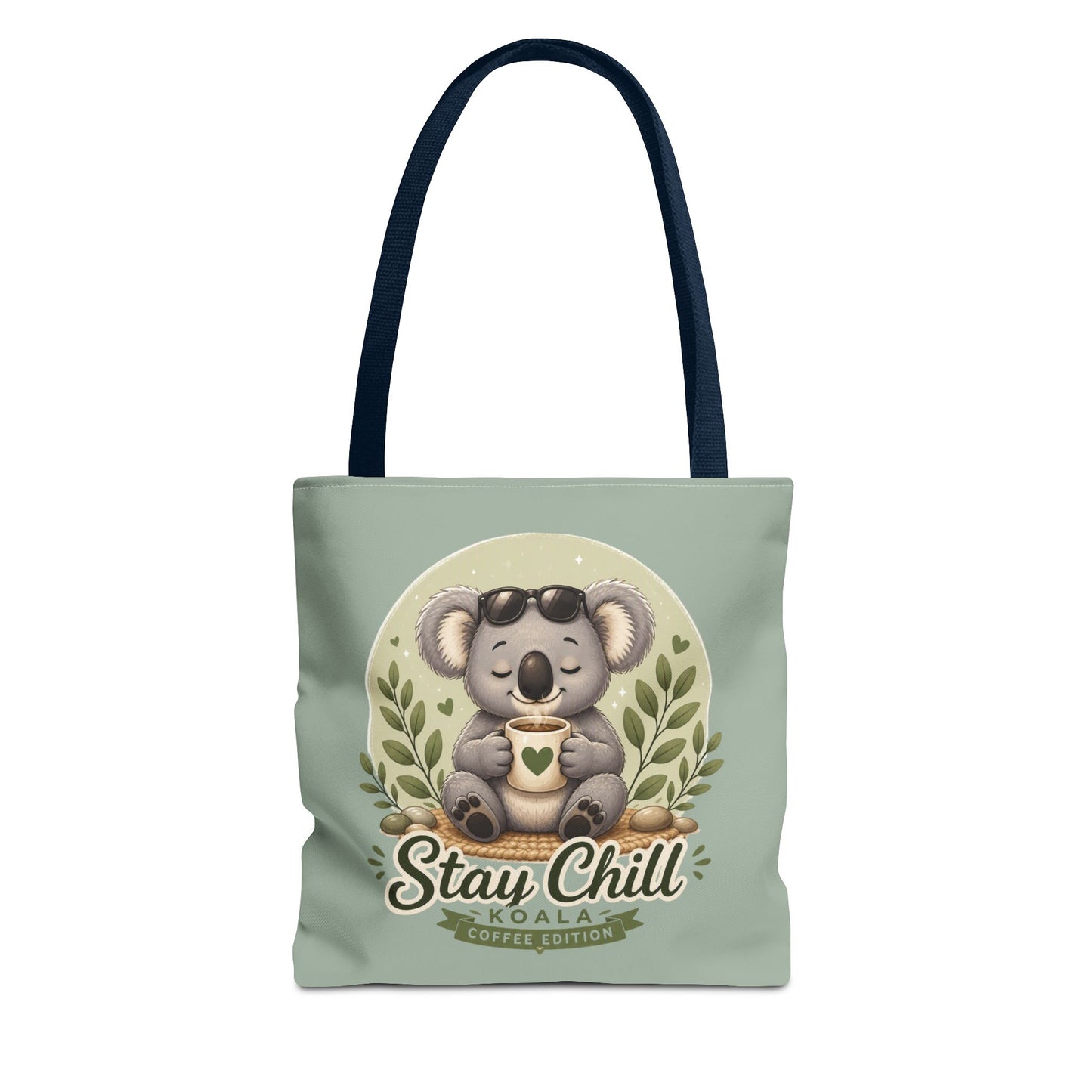 Stay Chill Koala Tote Bag | Cute Relaxing Animal AOP Tote | Eco-Friendly Canvas Tote Bag | Funny Koala Gift Idea for Animal Lovers