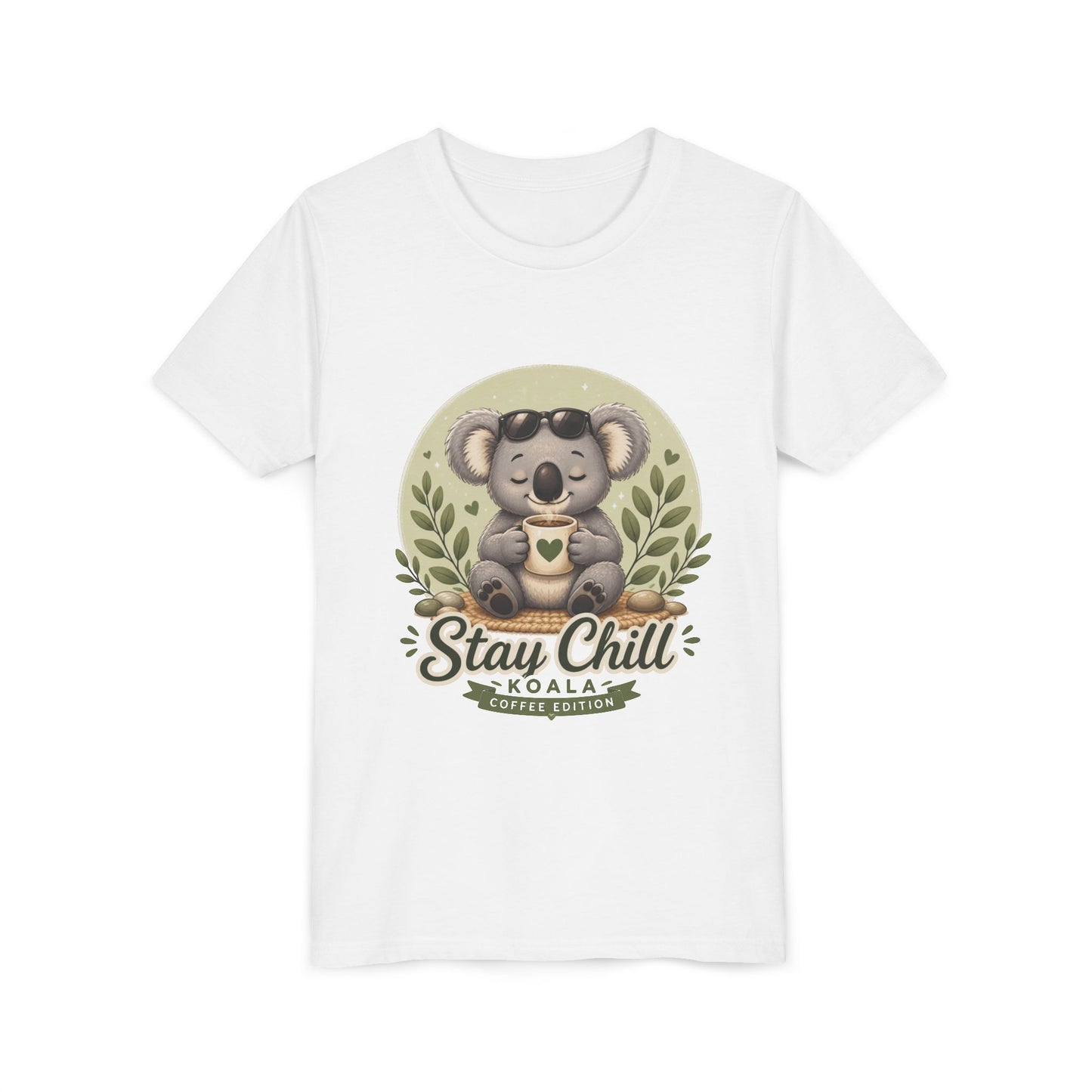 Stay Chill Koala Youth T-Shirt | Cute Kids Graphic Tee | Funny Animal Shirt for Boys Girls | Soft Children's Tee S–XL