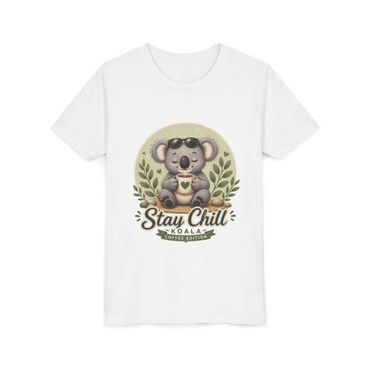 Stay Chill Koala Youth T-Shirt | Cute Kids Graphic Tee | Funny Animal Shirt for Boys Girls | Soft Children's Tee S–XL