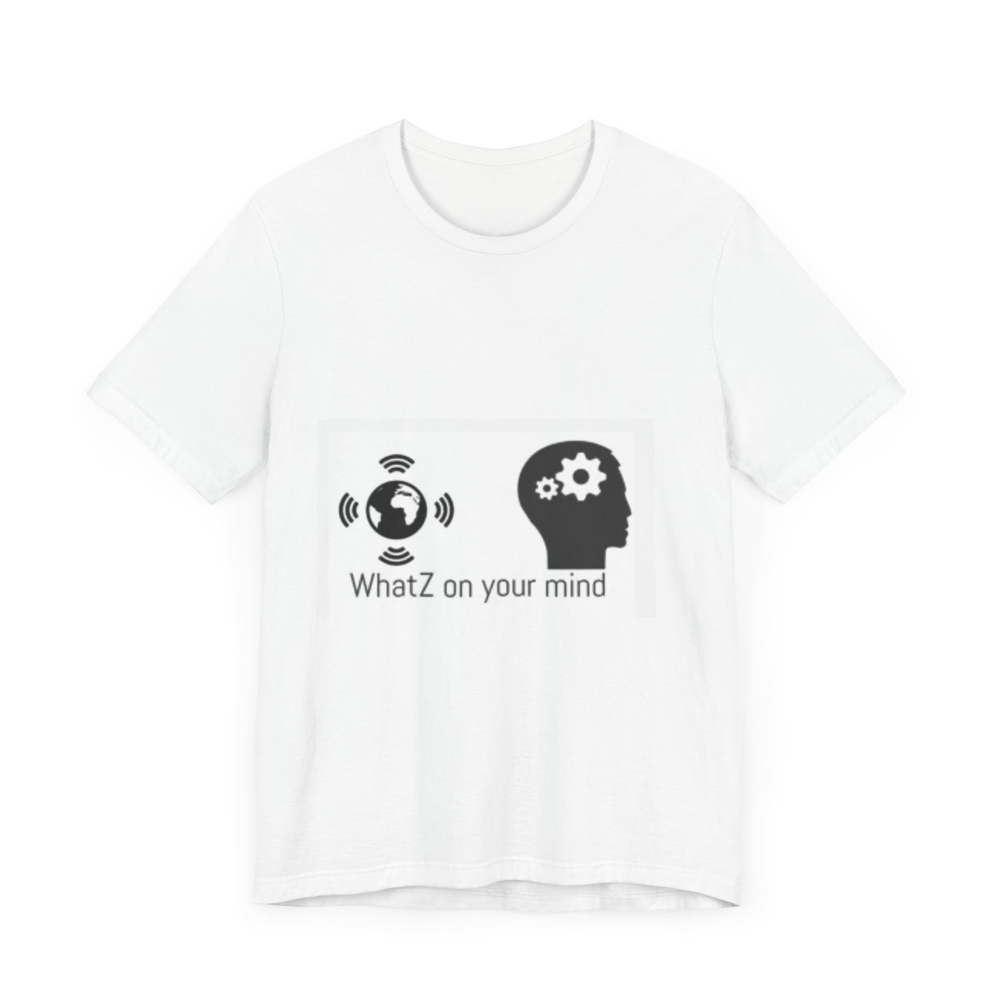WhatZ on Your Mind Unisex Jersey Tee - Thought-Provoking Graphic Shirt for Casual Wear