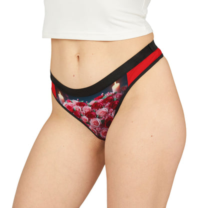 Women’s Floral Thongs – Romantic Gift for Her