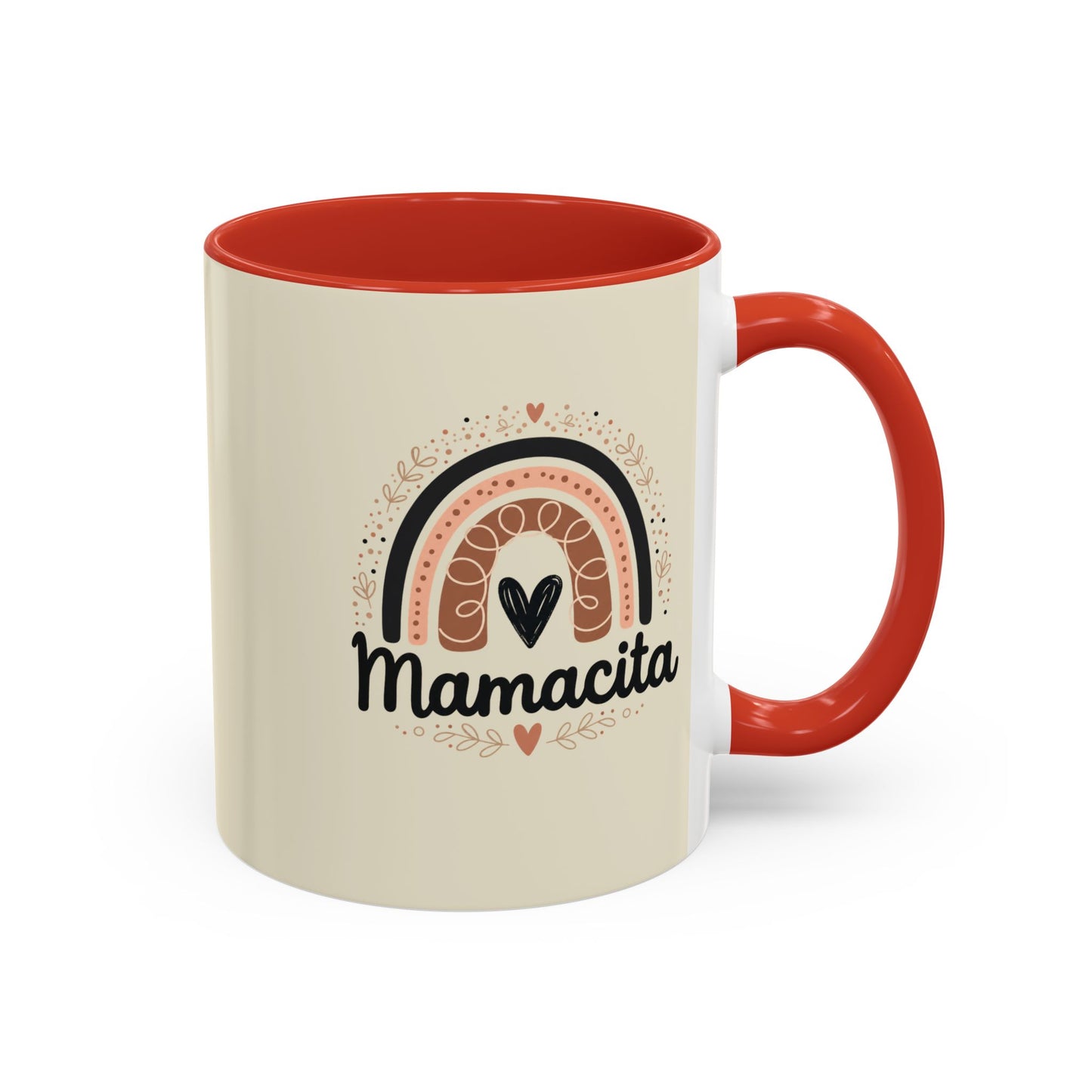 Mamacita Coffee Mug | Pink Rainbow Heart Accent Mug