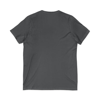 QR Code V‑Neck T‑Shirt with What’s This Graphic